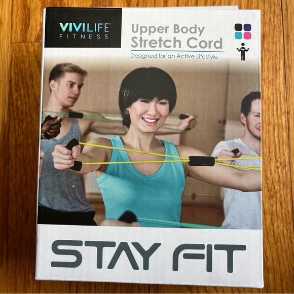 Fitness Bundle Dual Ab Wheel, Upper Body Stretch Cord, Excercise Dice - Picture 4 of 8